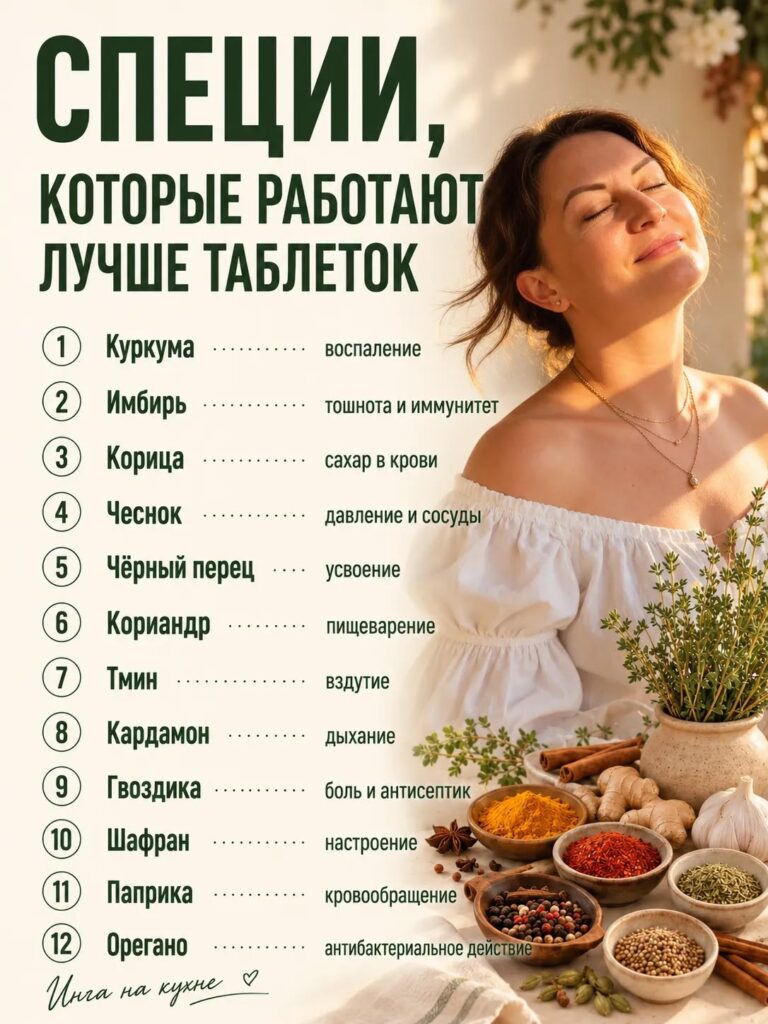 Специи, которые работают лучше таблеток